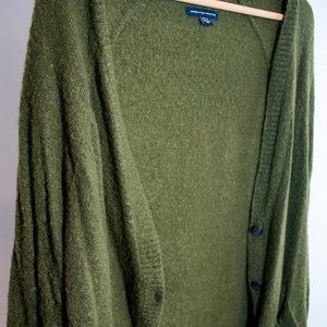 Cozy forest green cardigan